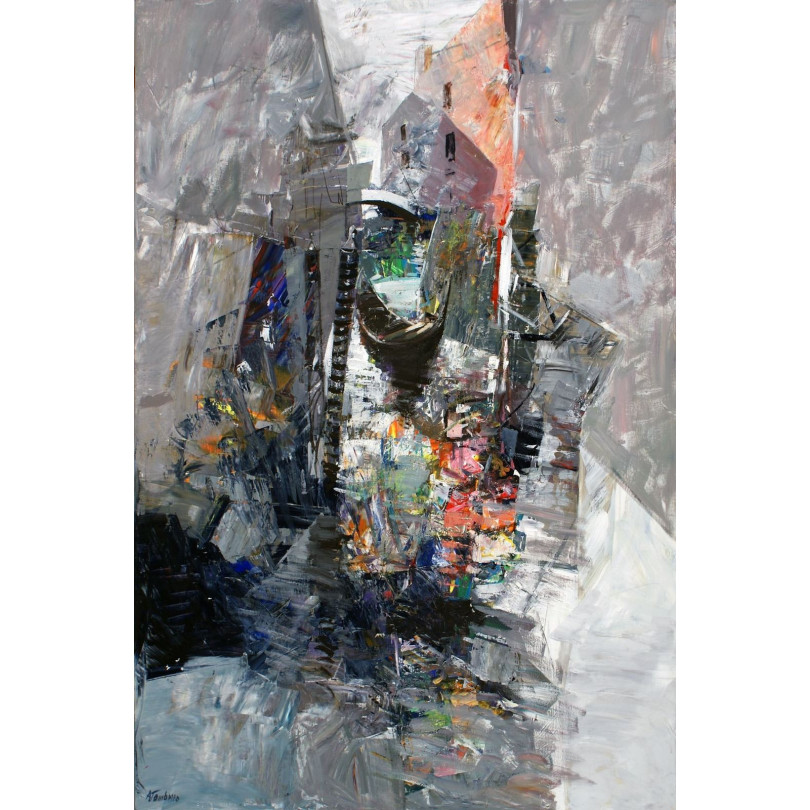 una macchina che cade nell'acqua