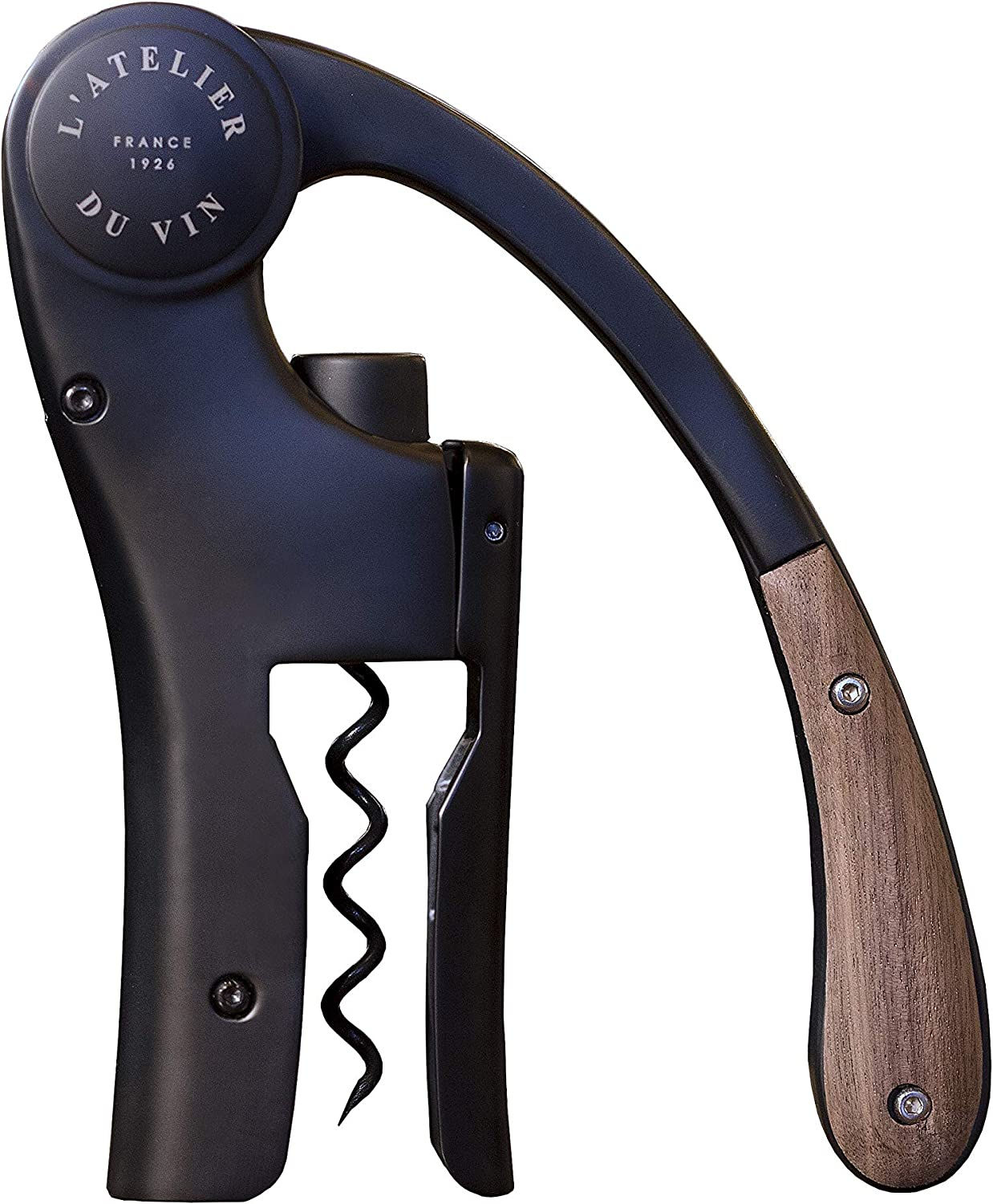 L'Atelier du Vin Oeno Motion Black-Wood Lever Corkscrew