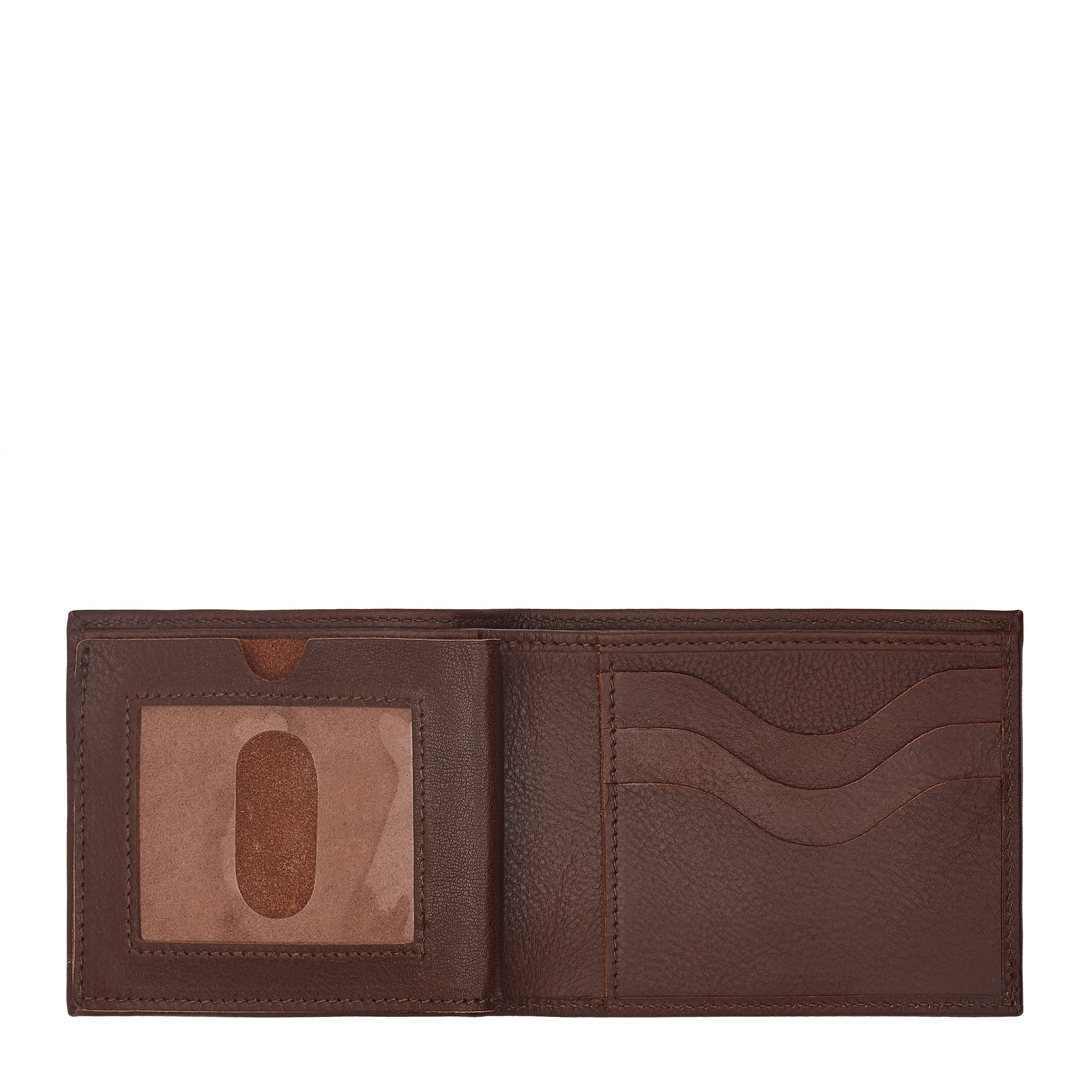 Il Bisonte Man's Bi-Fold Wallet Piccolino in Cowhide Leather C1121 color Brown