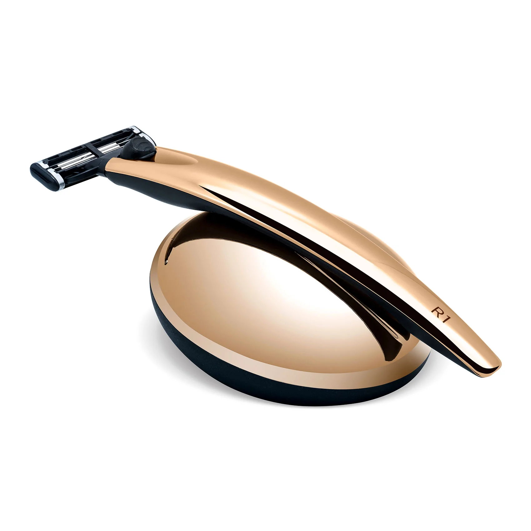 R1 Gold 24ct Razor and Stand - Gillette Mach 3