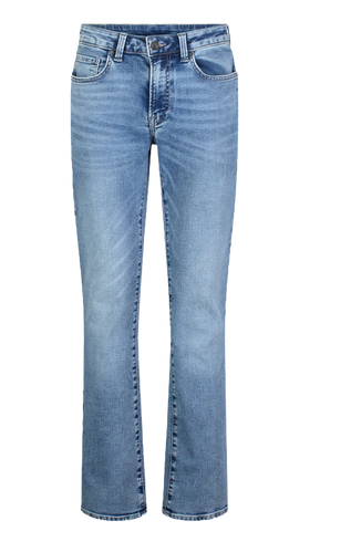 Buffalo David Bitton Straight Six Men's Five-Pocket Fleece Jeans, Sanded Wash