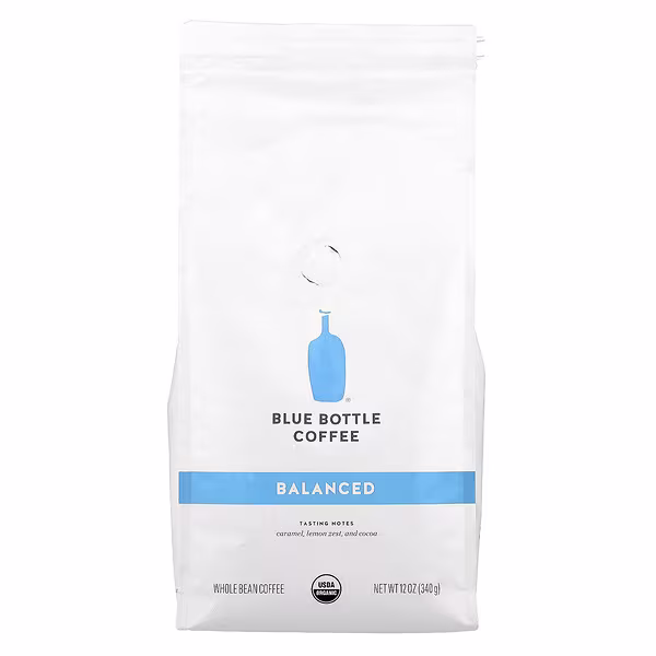 Blue Bottle Coffee, Coffee, Whole Bean, Balanced, 12 oz (340 g)
