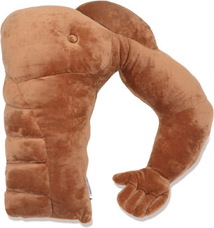 Muscle Man Pillow – Cute and Fun Hunky Husband Cuddle Companion – Boyfriend "Ripped" Body Pillow with Benifits – Unique Gag Gift Idea – Body Pillow, Tan Man