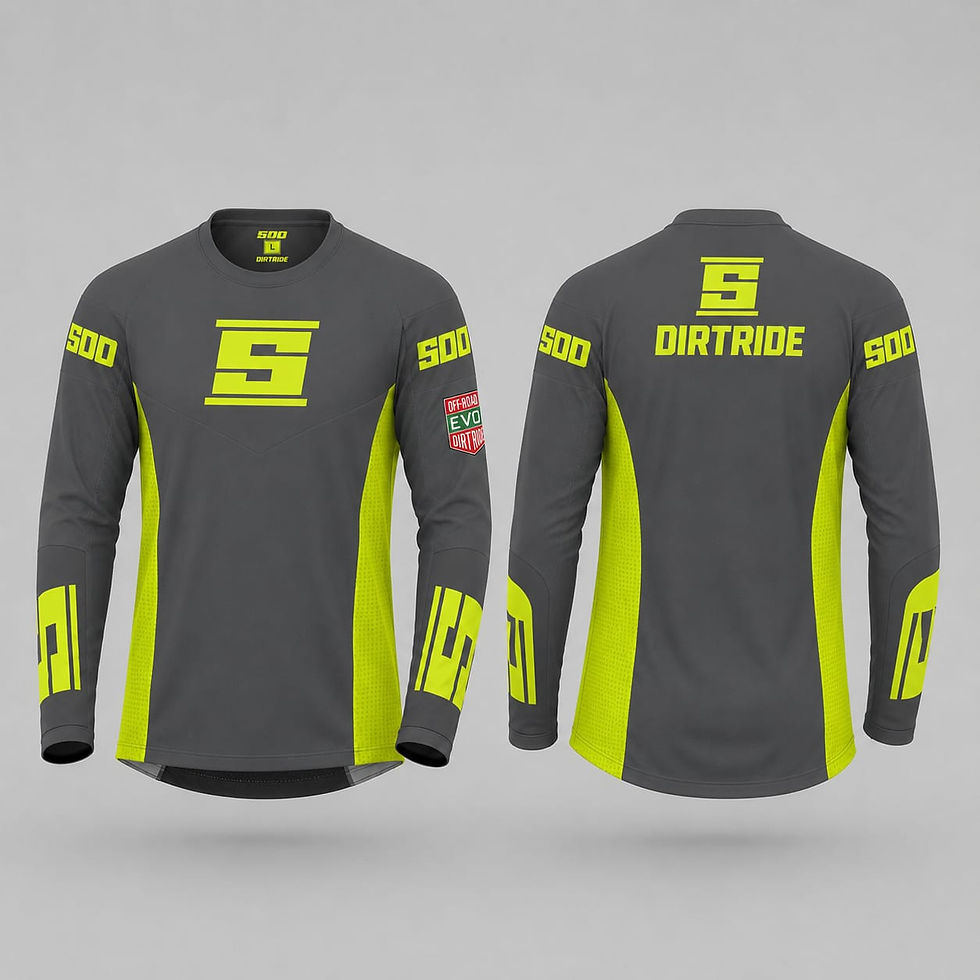 Thumbnail: Jersey DIRTRIDE Evo Basic I cinza / amarelo fluo