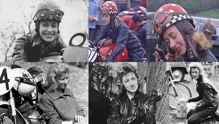 Beryl Swain, the first lady to compete on the Isle of Man