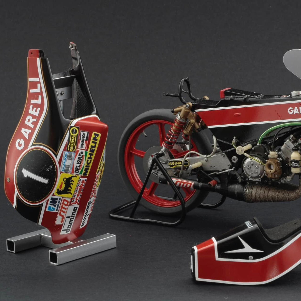 BRACH MODEL, kit 1:12, GARELLI 125cc, 1982, Ángel Nieto WORLD CHAMPION