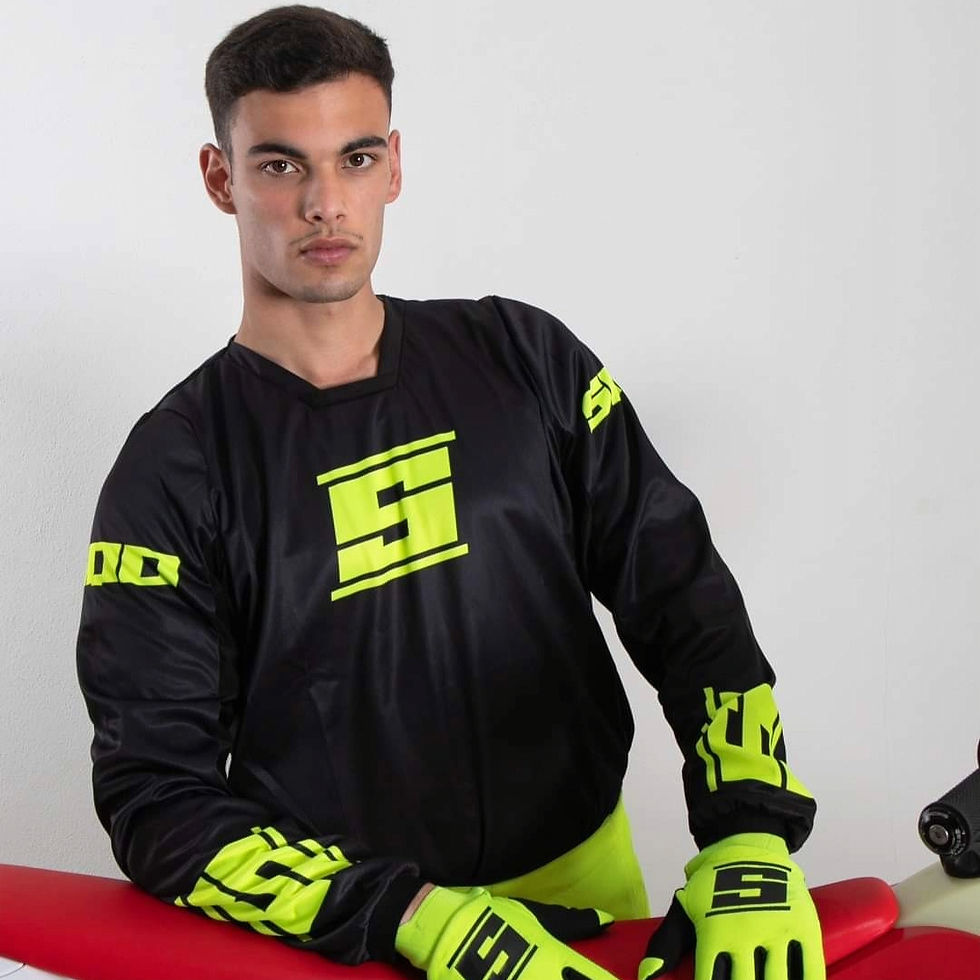 Miniaturbild: Jersey DIRTRIDE Evo Basic preto / preto / amarelo fluo