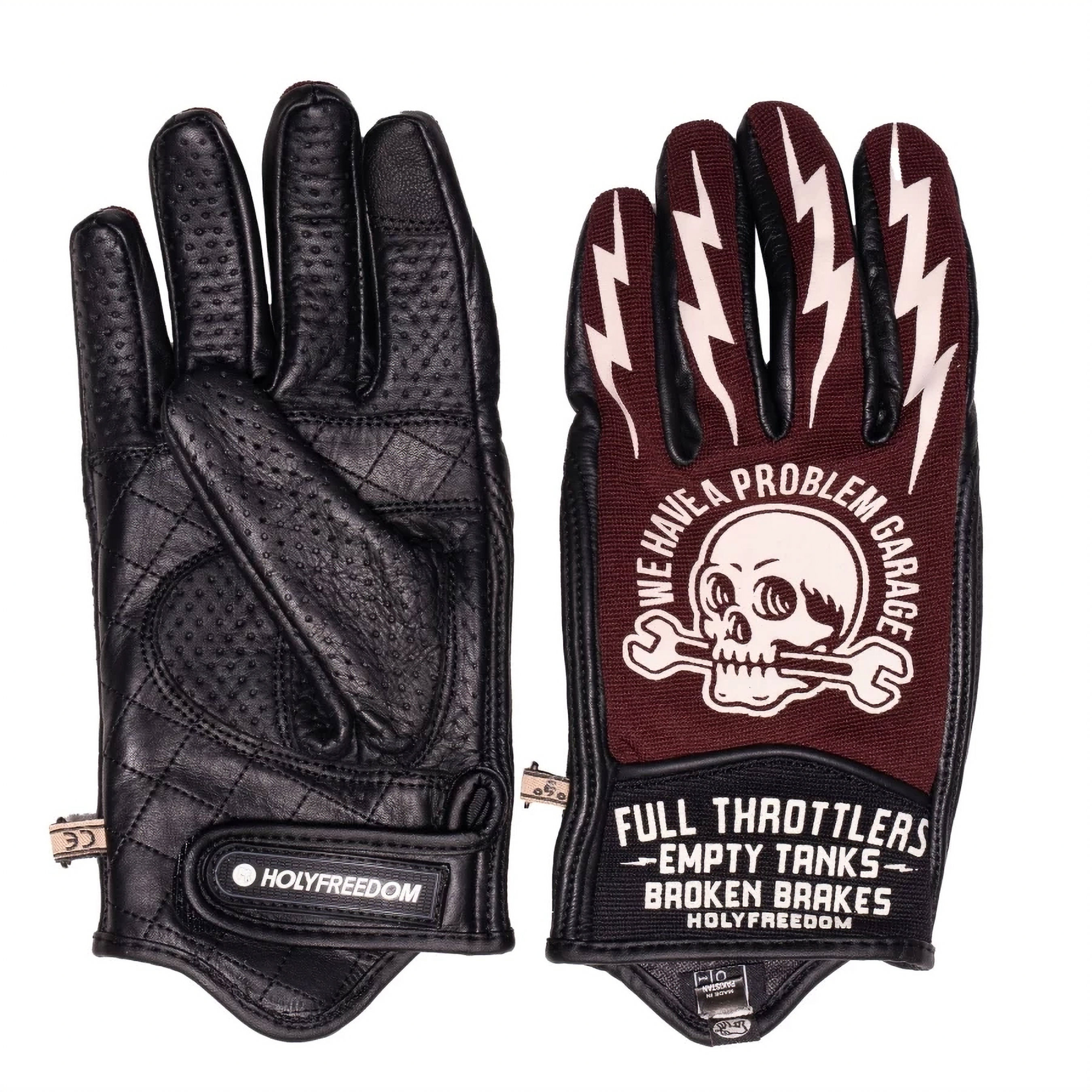 HOLYFREEDOM, luvas têxtil/pele TOOLS Insulto