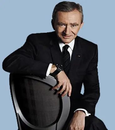 Bernard Arnault with family members involved in LVMH management, symbolizing their dedication to a family-driven legacy