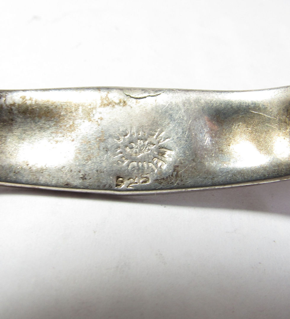 Thumbnail: ENAMEL with Abalone & Mother of Pearl Sterling Bracelet