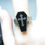 Thumbnail: Vintage Casket Poison Sterling Silver Cross Ring w / Black Enamel Size 7.5