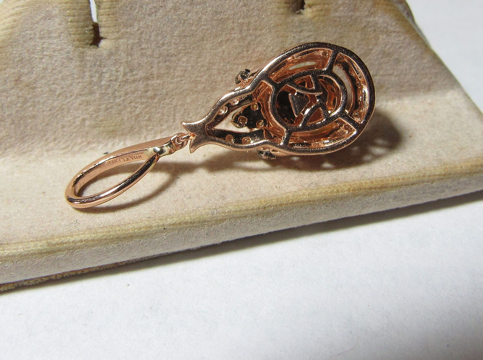 Thumbnail: LeVian 14k Pendant with Neapolitan Colorful Natural Opal and Diamonds