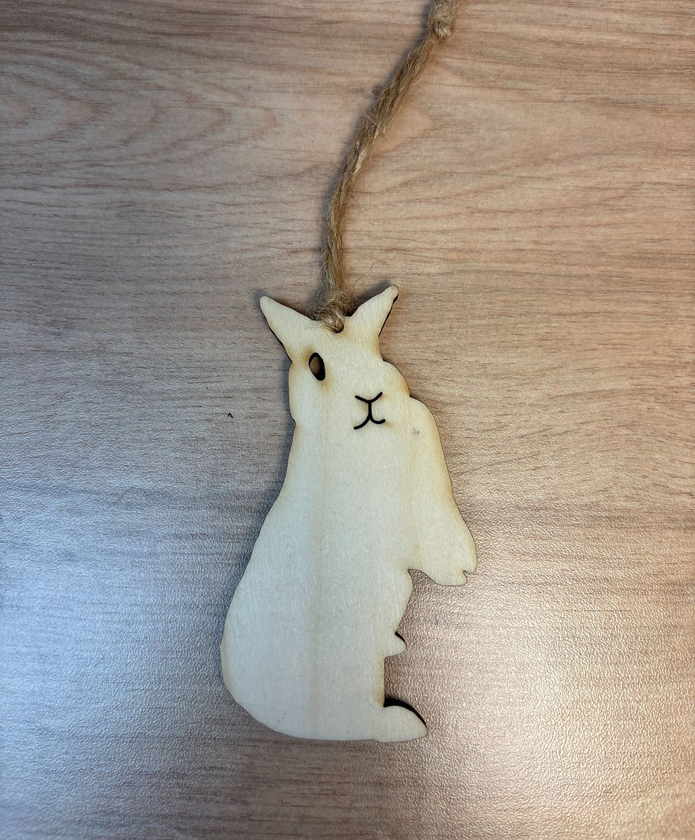 Miniature : Suspension lapin nain - Les Trésors Maladroits
