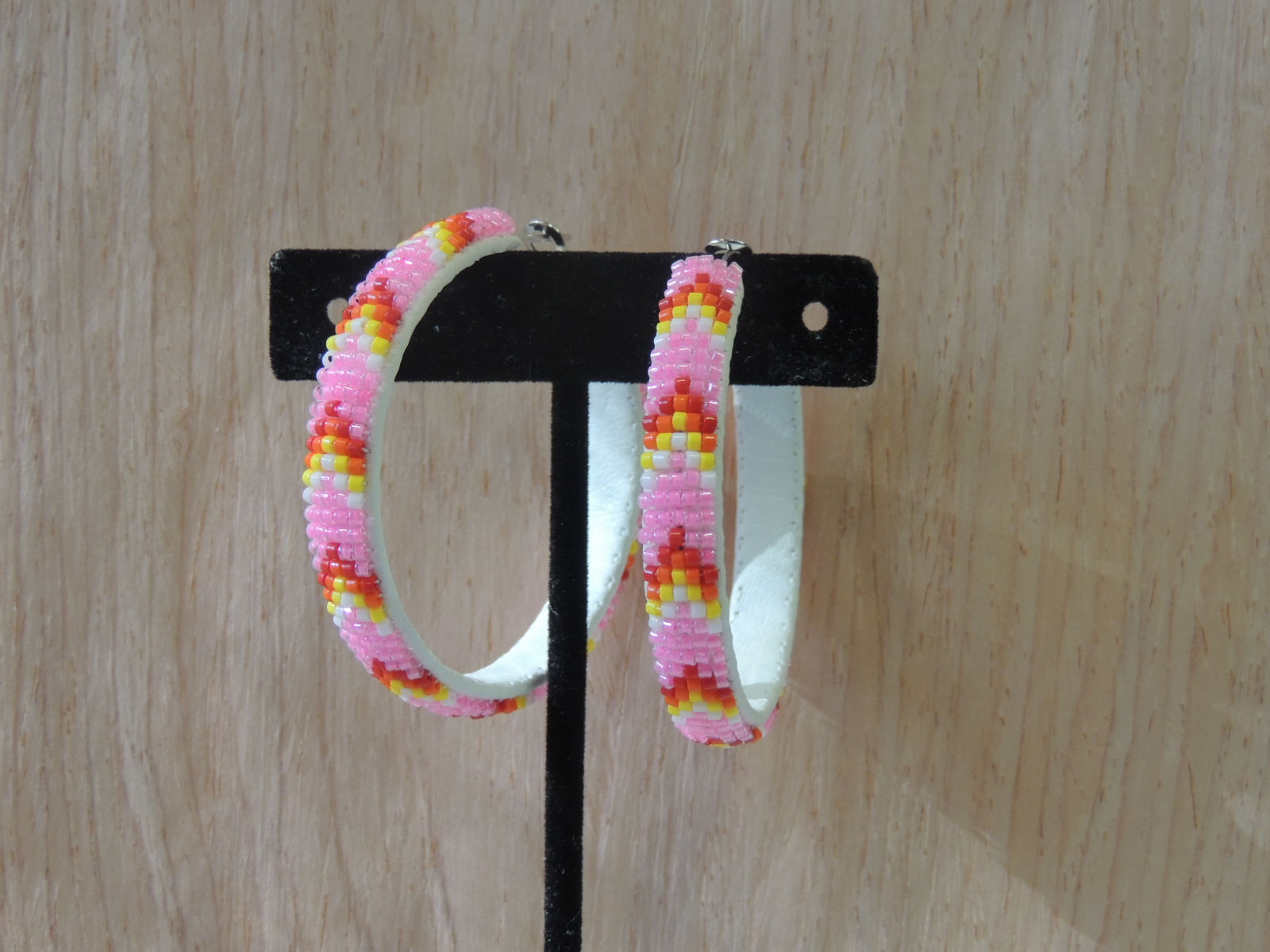 Beaded Hoop Earrings