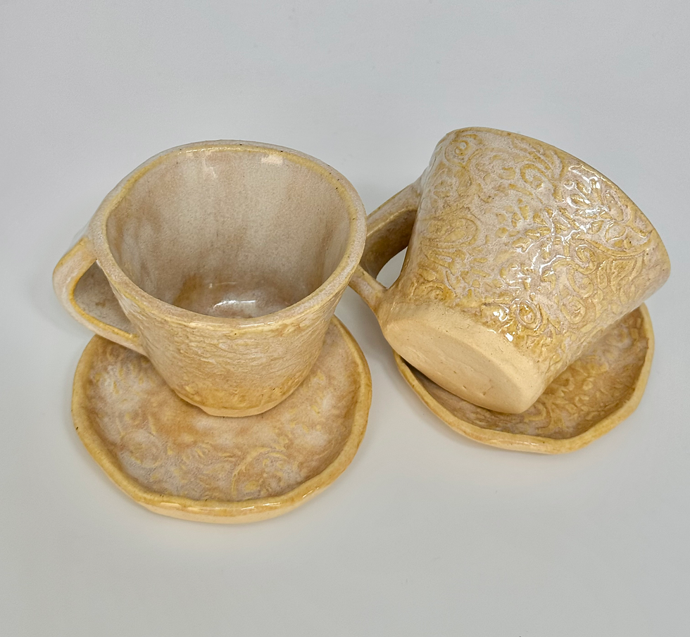 Thumbnail: Espresso Cup & Saucer Floral