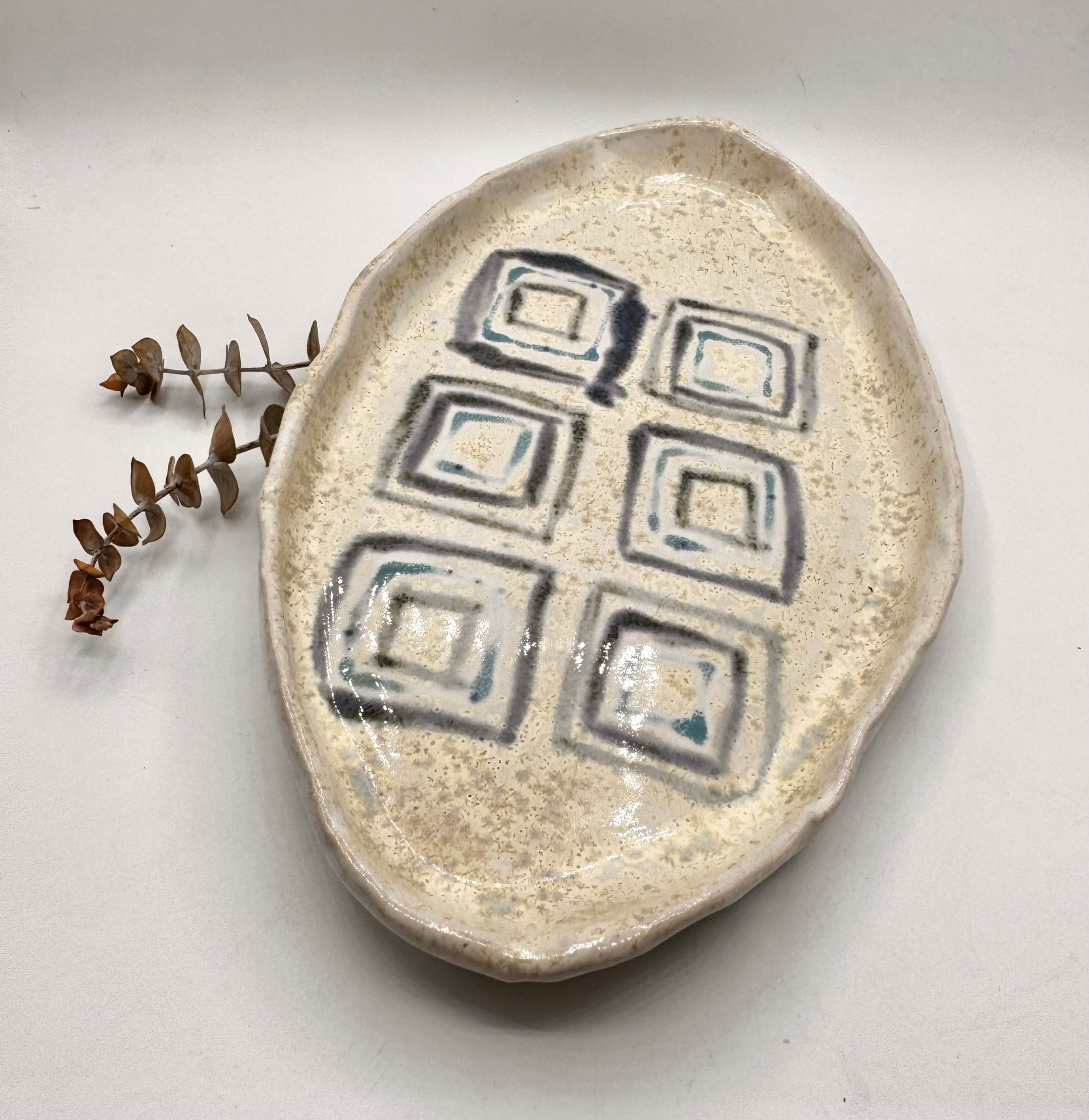 Organic Plate Art Deco - Medium