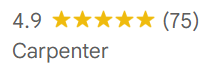 5 star reviews