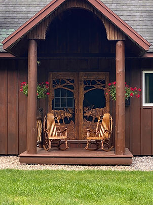 Hand Carved Moose Screen Doors