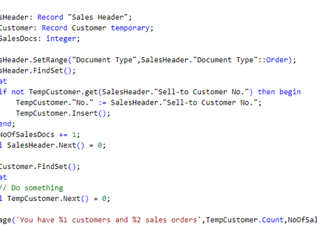 Grouping records using a List