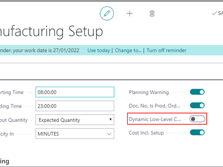 How a wrong Low-Level Code can affect planning calculation