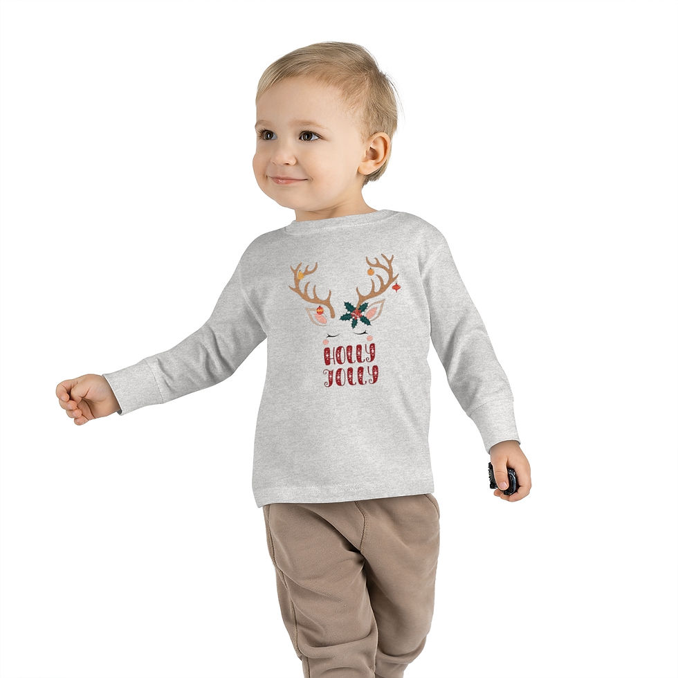 Thumbnail: Holly Jolly Toddler Long Sleeve Tee