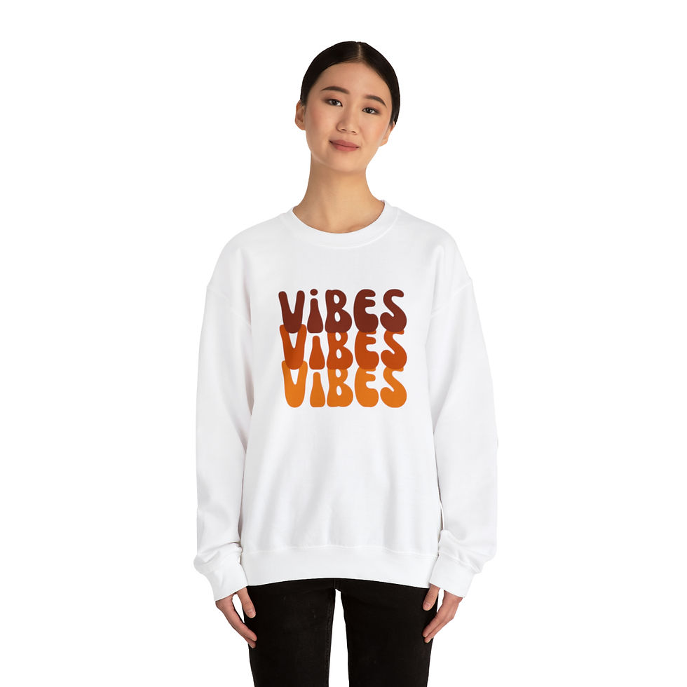 Thumbnail: Vibes in Fall Colors Sweatshirt