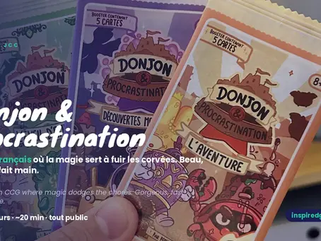 Donjon & Procrastination : le JCC français qui invoque des monstres pour éviter la vaisselle