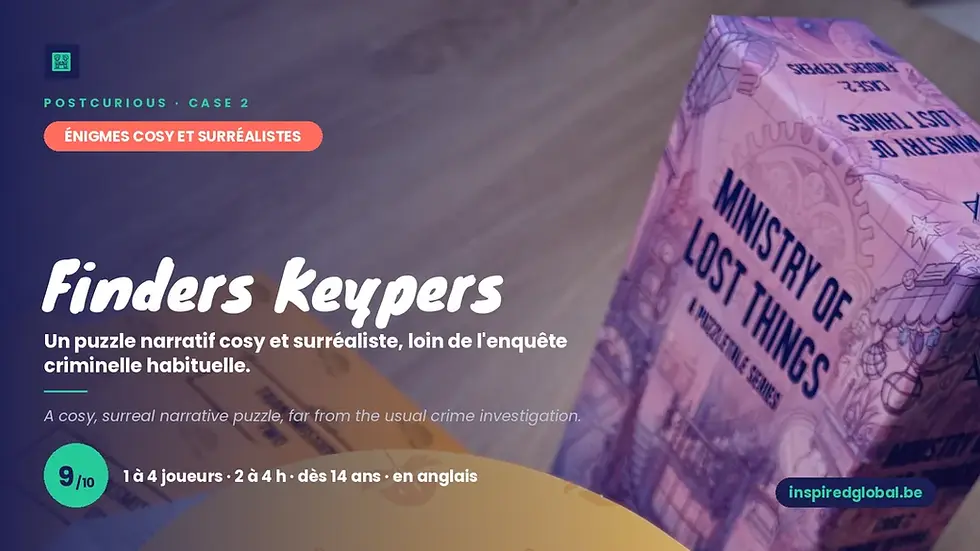 Ministry of Lost Things, Finders Keypers : quand l'enquête s'intéresse à tes clés perdues