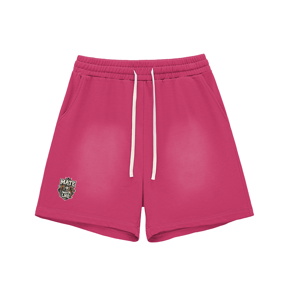 Thumbnail: ESSENTIAL Sun Fade Raw Edge Cotton Shorts