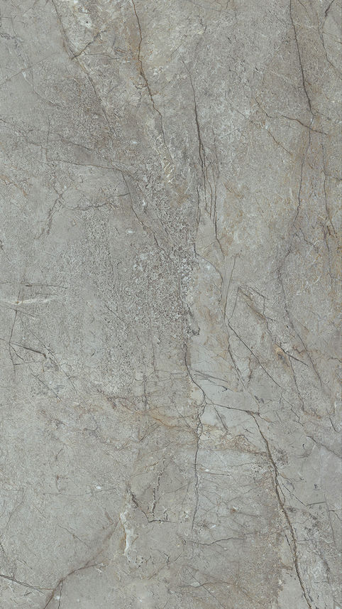 Light grey large format porcelain tile, size 900x1800mm, with dynamic veining.