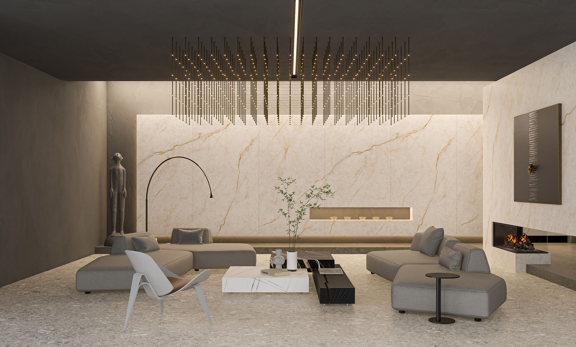 Sintered Stone Wall