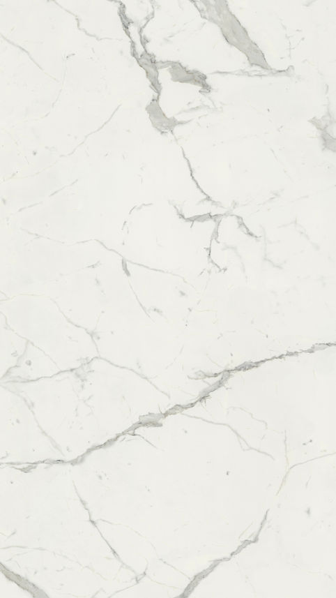 1600x3200mm Super Calacatta porcelain tile, with bold grey veining pattern, perfect for modern interior designs.