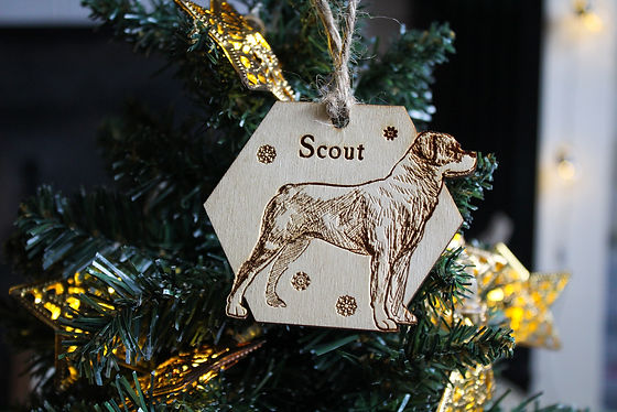 Rottweiler christmas bauble clearance