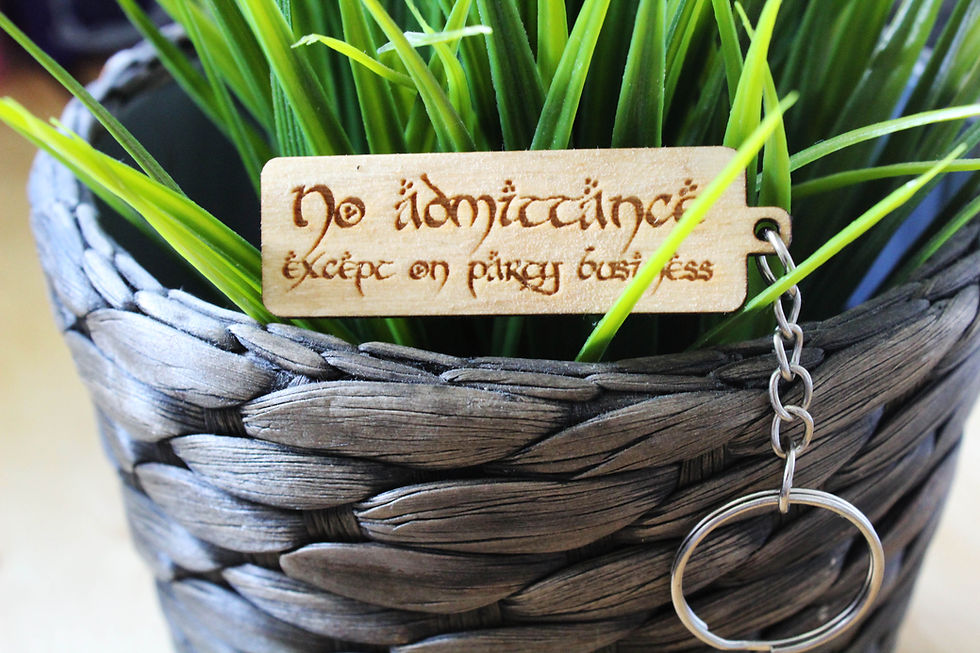 No Admittance Keyring
