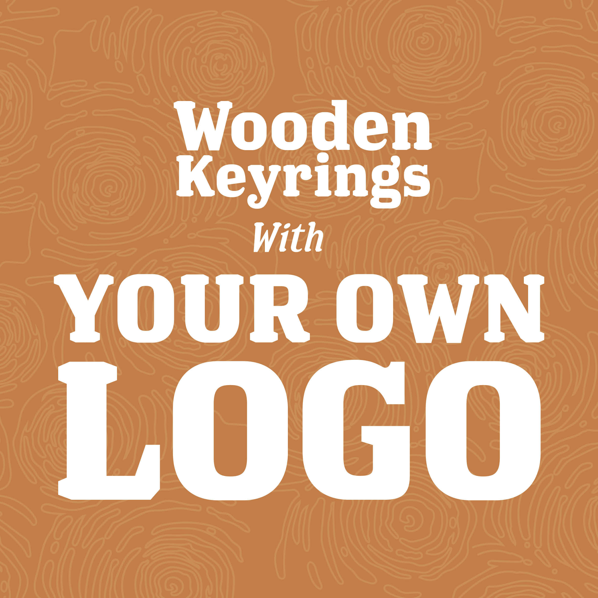 Wooden Keyrings with YOUR LOGO