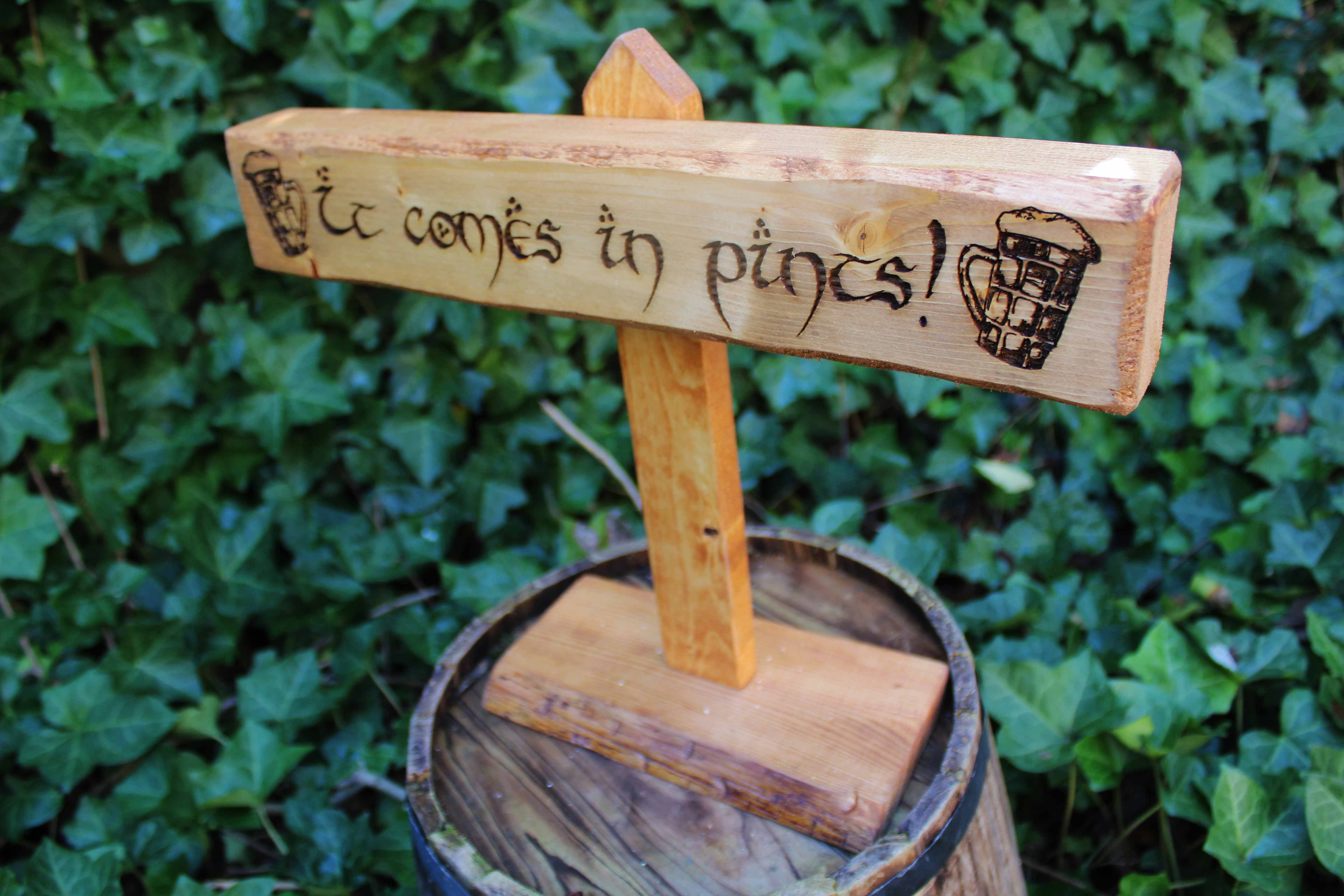 It Comes In Pints! Sign