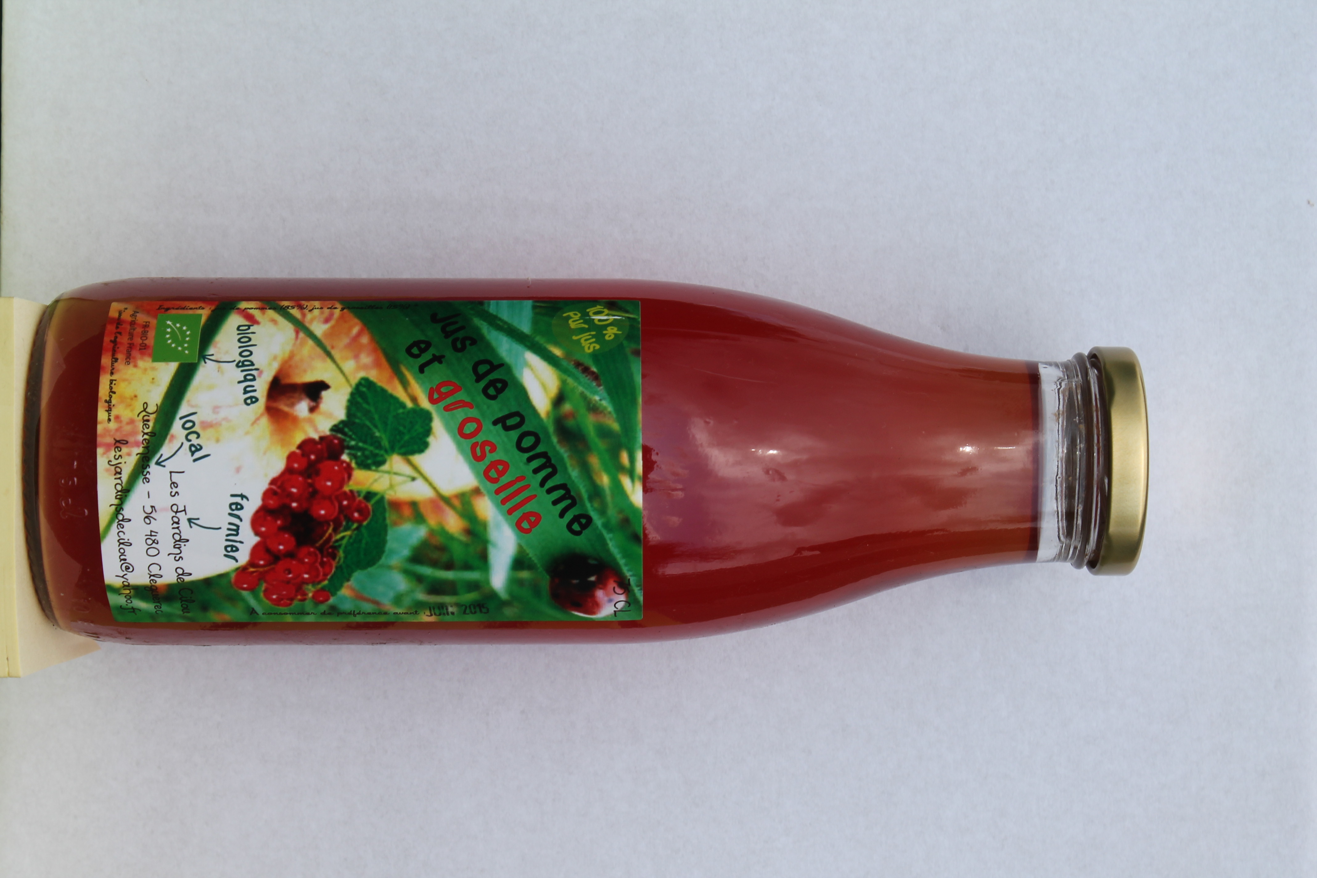 Jus pomme-groseille 0.75L