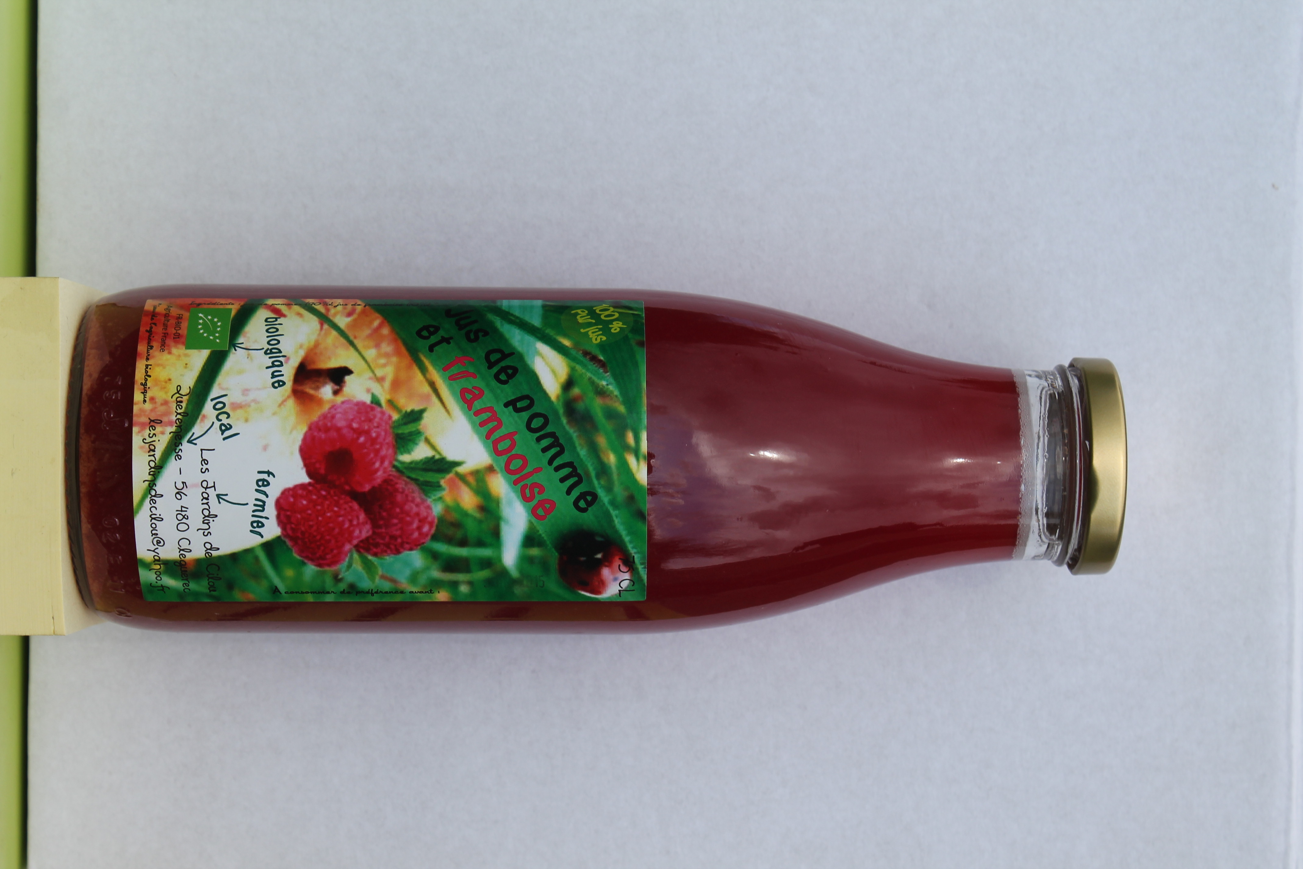 Jus pomme-framboise 0.75L