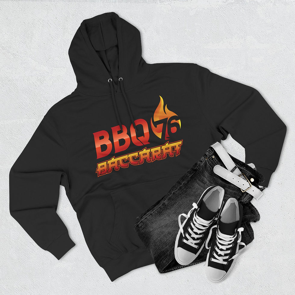 Thumbnail: BBQ76 Bacchary Hoodie — Grilling Flame Logo Pullover