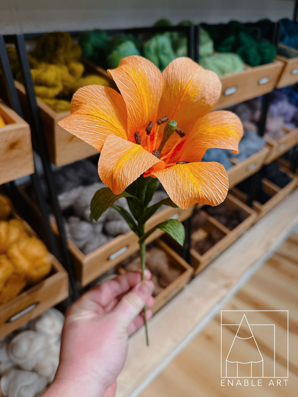 Enable-Art, Afternoon Art Class: Paper Tiger Lily