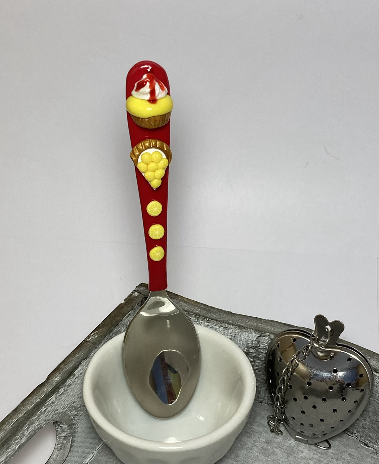 Petite cuillère  rouge-citron