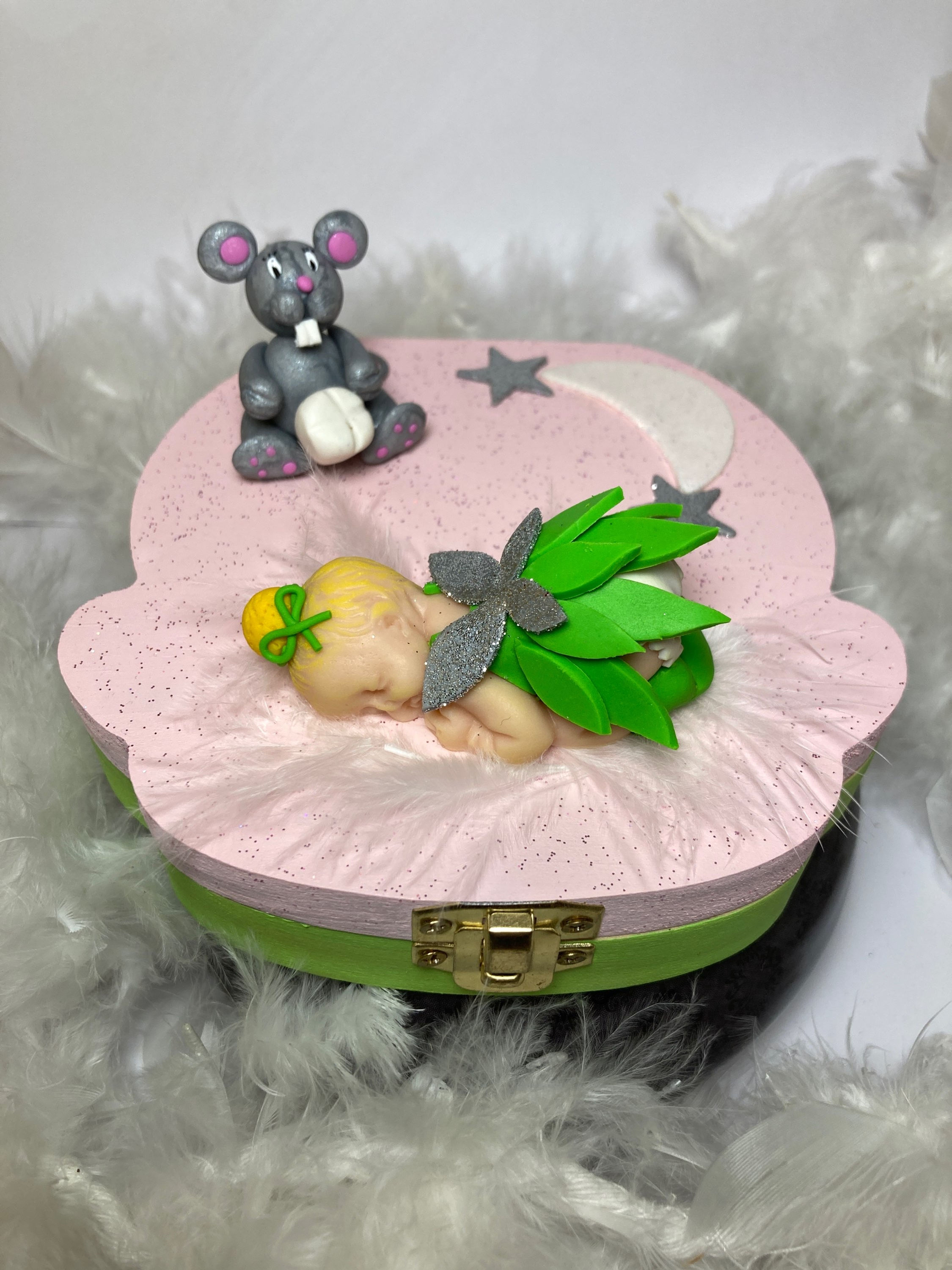 Boîte à dent  «petite fée  et souris»