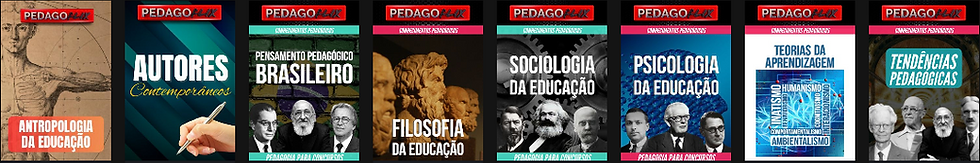 Curso de Teorias e Autores da Pedagoflix para concursos da Educação com aulas sobre Piaget, Vygotsky, Wallon, Paulo Freire e preparação completa para aprovação.