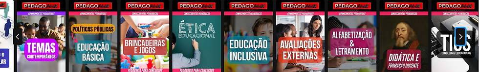 Curso de Conhecimentos Pedagógicos da Pedagoflix para concursos da Educação com aulas de Pedagogia, metodologias ativas, tendências pedagógicas e legislação educacional