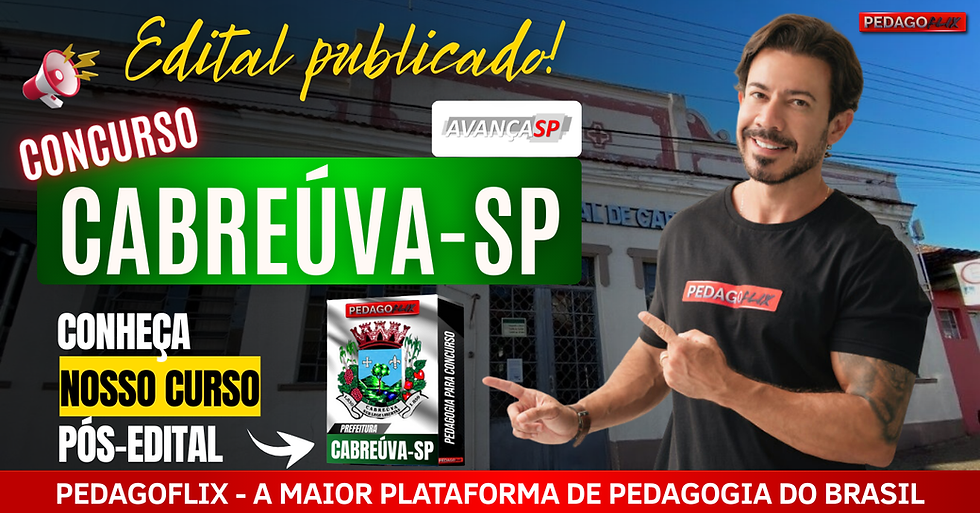 Concurso SME Cabreúva SP: inscrições abertas e preparação estratégica com a Pedagoflix