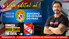 Concurso SEDUC PA anunciado com 2 mil vagas para professores e área administrativa, com preparação completa pela Pedagoflix.