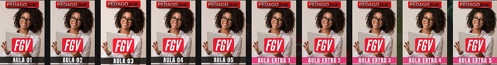 Curso de Questões FGV da Pedagoflix para concursos da Educação, com centenas de questões comentadas, simulados, resolução em vídeo e preparação completa para provas da Fundação Getulio Vargas (FGV), ideal para Professor, Coordenador Pedagógico e demais cargos da área educacional.