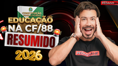 Resumo da Educação na Constituição Federal de 1988 (CF88) com explicação dos artigos 205 a 214 para concursos da área da educação e pedagogia.