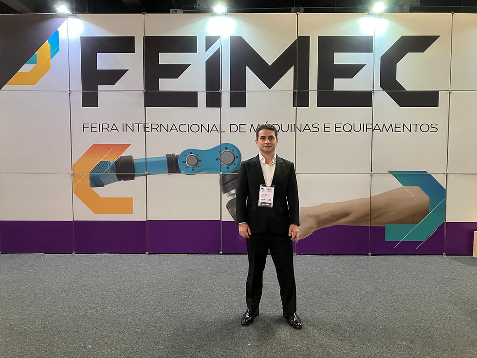 Equipe da Astúrias Engenharia participa da FEIMEC 2026 em São Paulo, acompanhando tendências da indústria 4.0, automação industrial, inovação tecnológica, networking estratégico e soluções para produtividade, segurança industrial e engenharia mecânica.