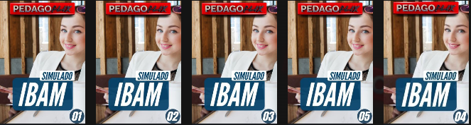 Simulado IBAM da Pedagoflix para concursos da Educação e Pedagogia, com questões comentadas, provas inéditas, treinamento para a banca IBAM e preparação completa para Professor, AEE, Auxiliar de Educação Infantil e demais cargos da área educacional.
